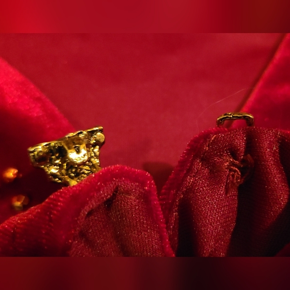 Vintage R&M Richards Red Formal Cocktail Party Holiday Xmas 2 Piece Jacket Dress - Picture 12 of 15